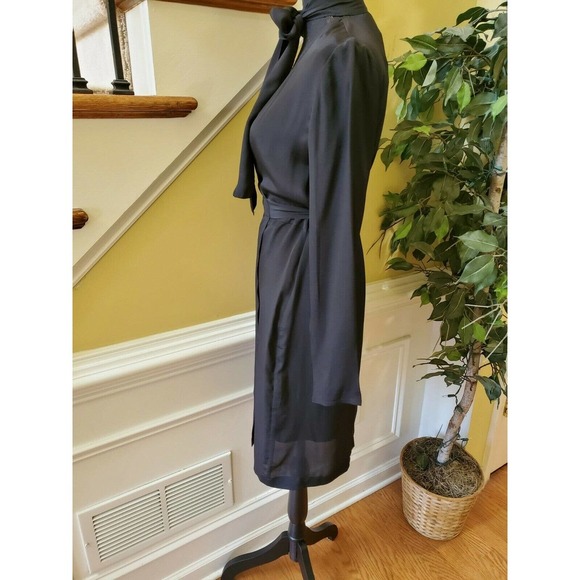 NWT State of Being Black Cut Out Wrap Dress Size M - Picture 4 of 12